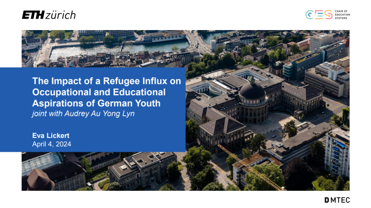Presentation The impact of Refugee Influx on Occupational and Educational Aspirations of German Youth